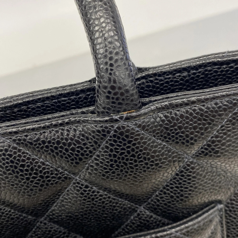 CHANEL Black Caviar Leather Reissue Tote Bag - Picture 8 of 11
